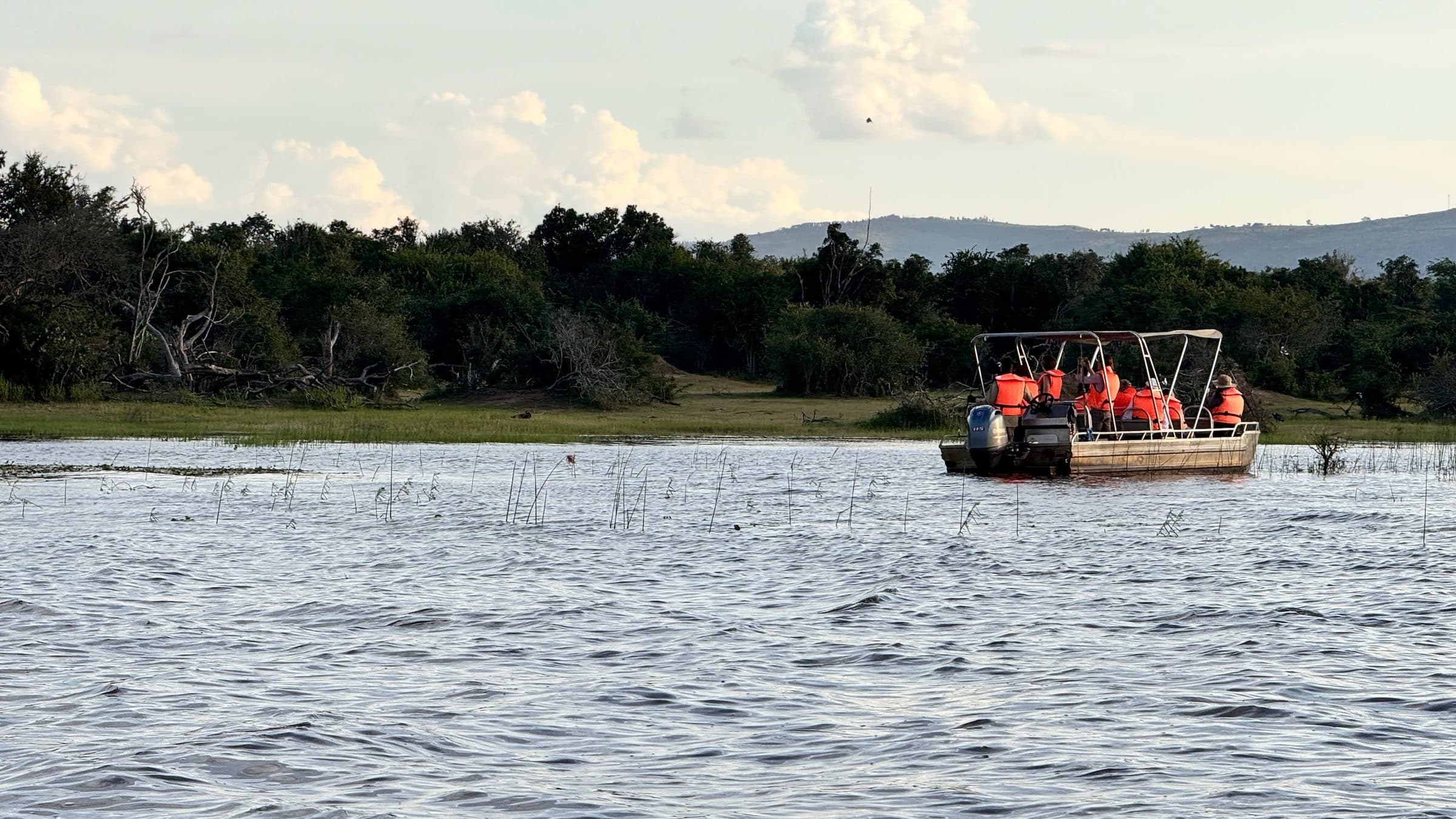 Boat safari on Lake Ihema