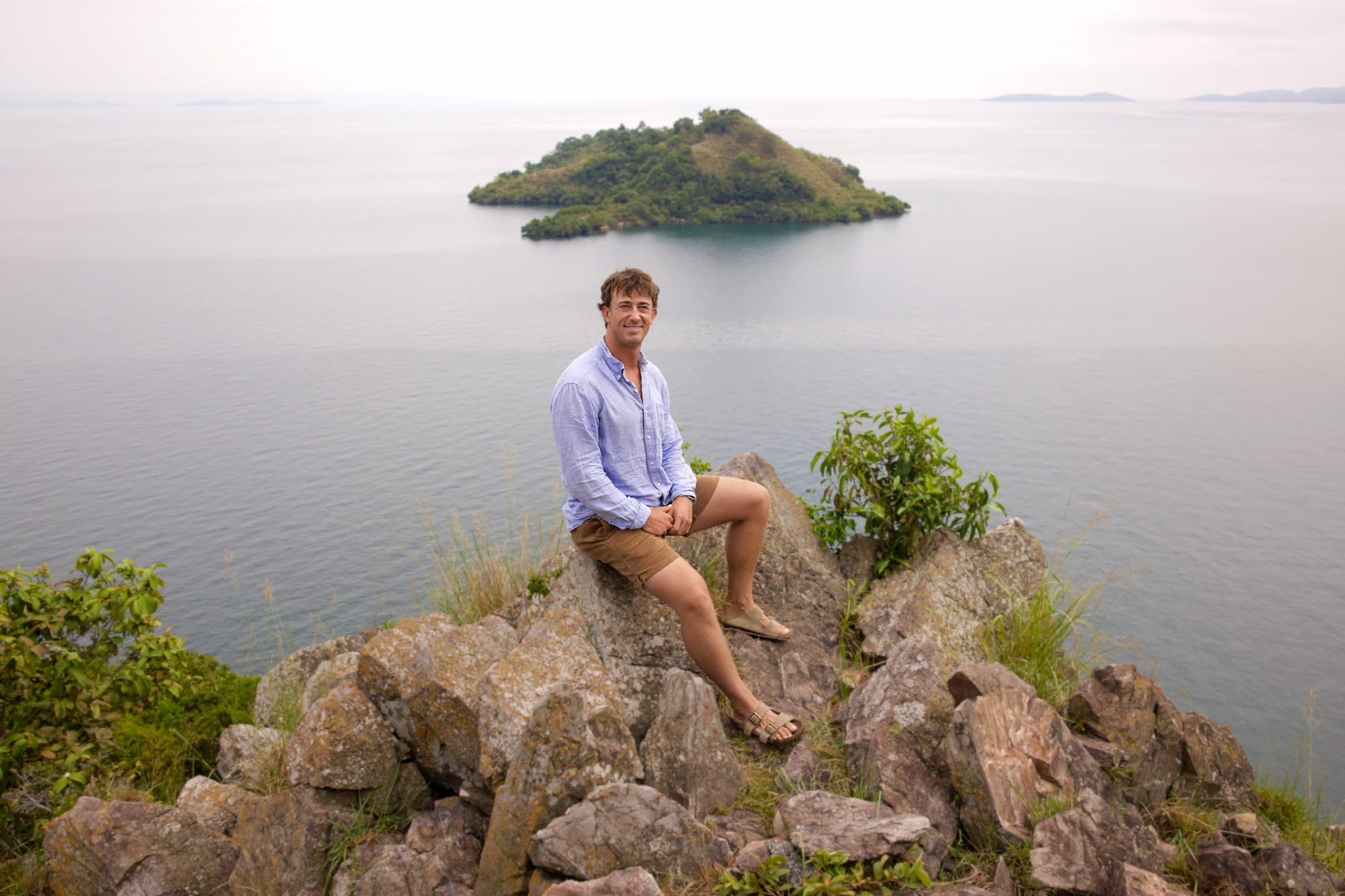Lake Kivu islands from a hilltop