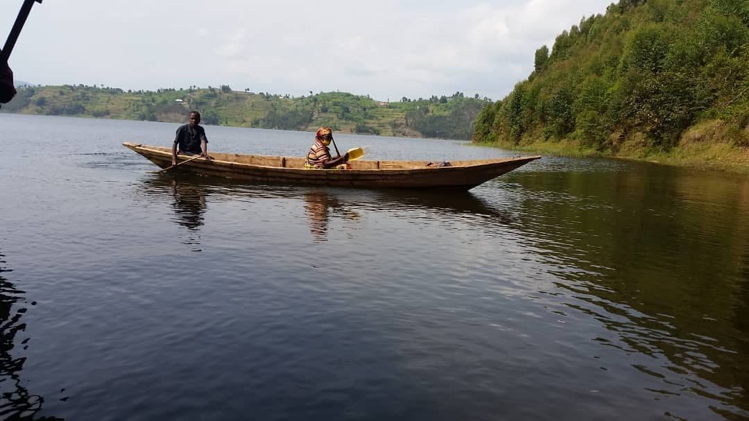 Boat in Lake Burera Rwanda